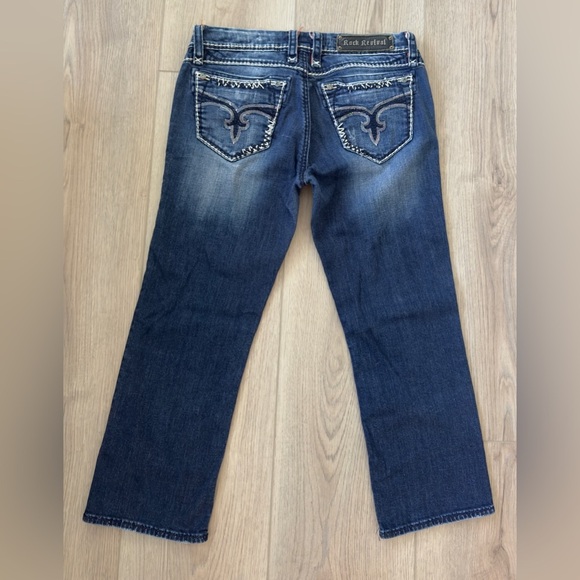 Rock Revival Women's Dark Blue Charlotte Capri Jeans 👖 - Picture 2 of 14